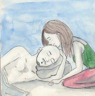 Aliya kissing Ante good night