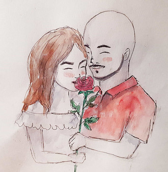 The ''Cuddlies'' smelling a rose