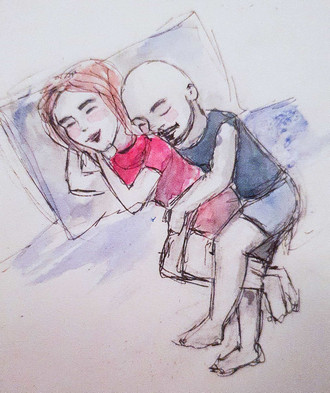The ''Cuddlies'' cuddling in their sleep