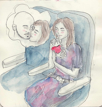 Aliya remembering beautiful times The ''Cuddlies'' had together while flying back home